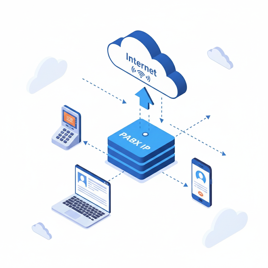 Como funciona VoIP PABX IP